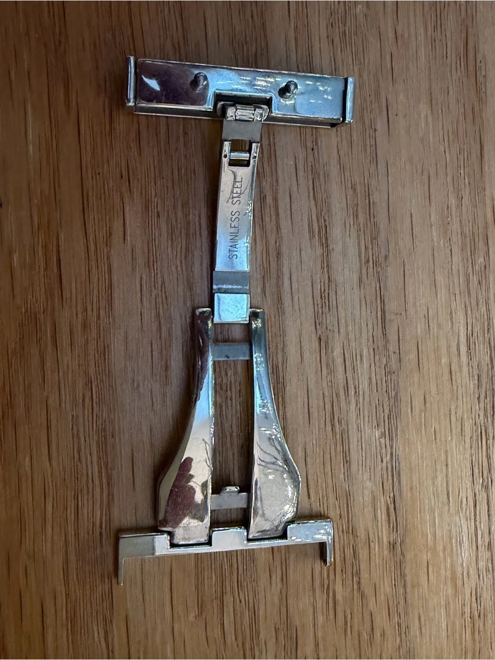 Authentic Burberry Watch Deployment Clasp Stainless Steel Band Replacement